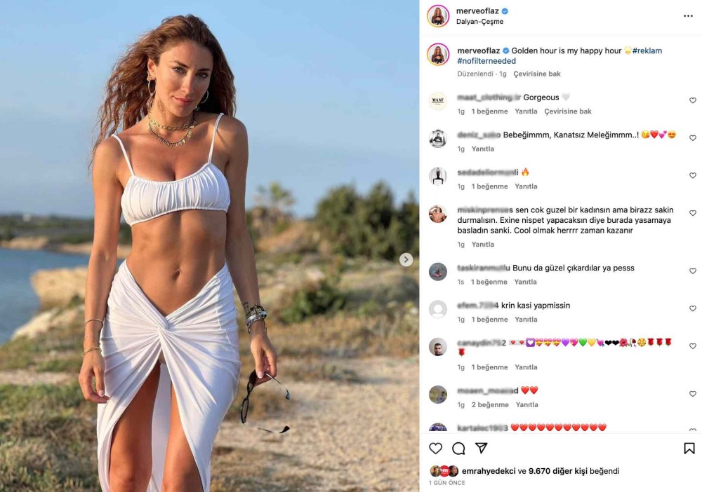 merve oflaz in beyaz bikinili paylasimi ilgi gordu kanatsiz beyaz melegim